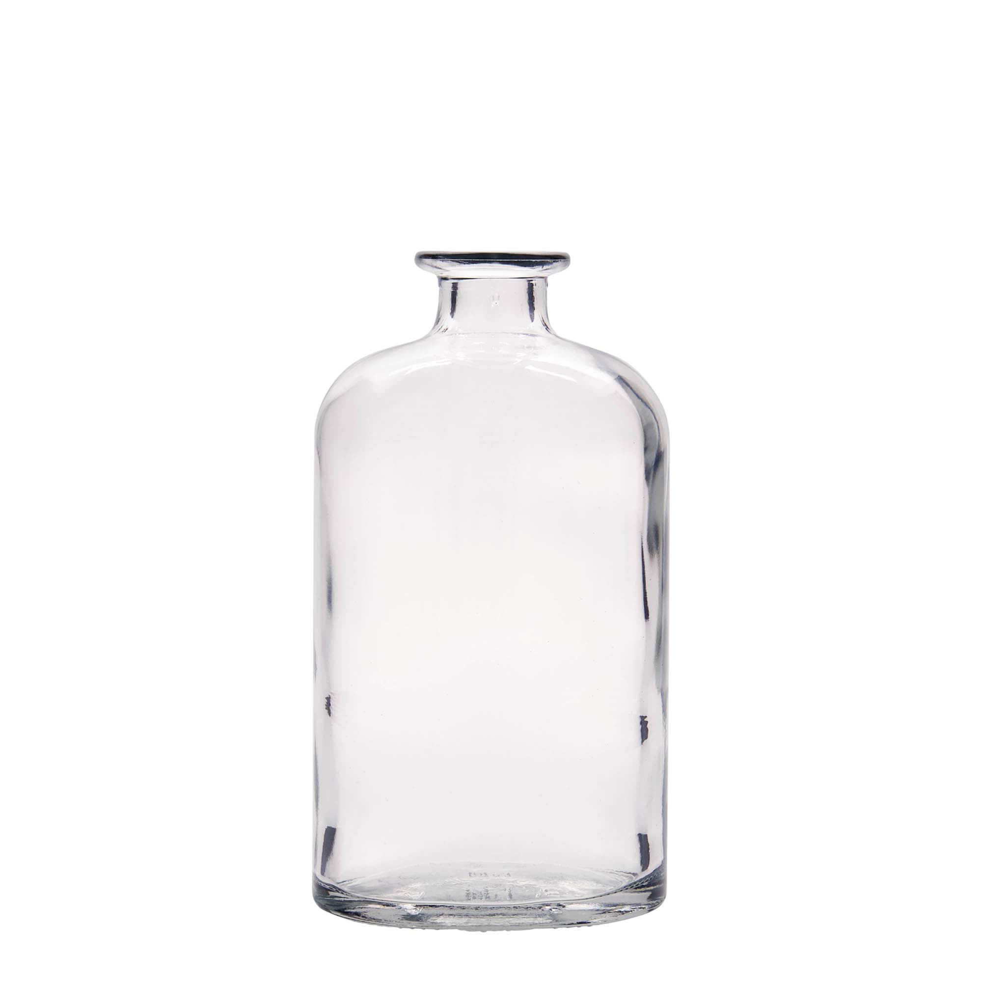 500 ml stiklinis butelis „Dundee“, ovalus, kamštis