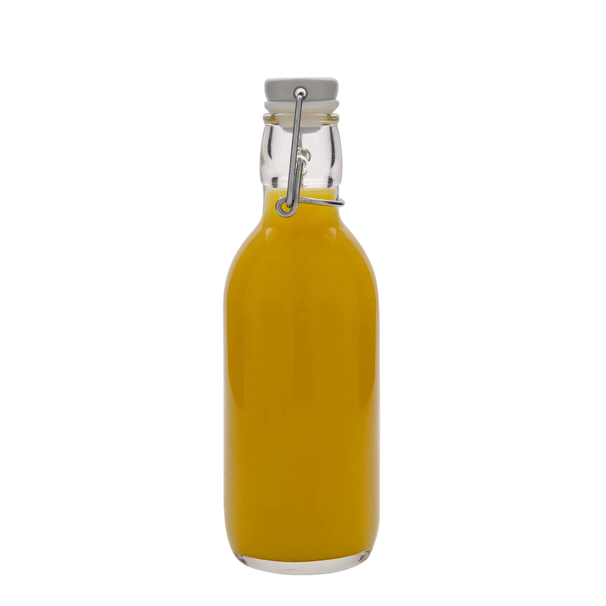 500 ml stiklinis butelis „Emilia“, anga: spaustukas su užraktu