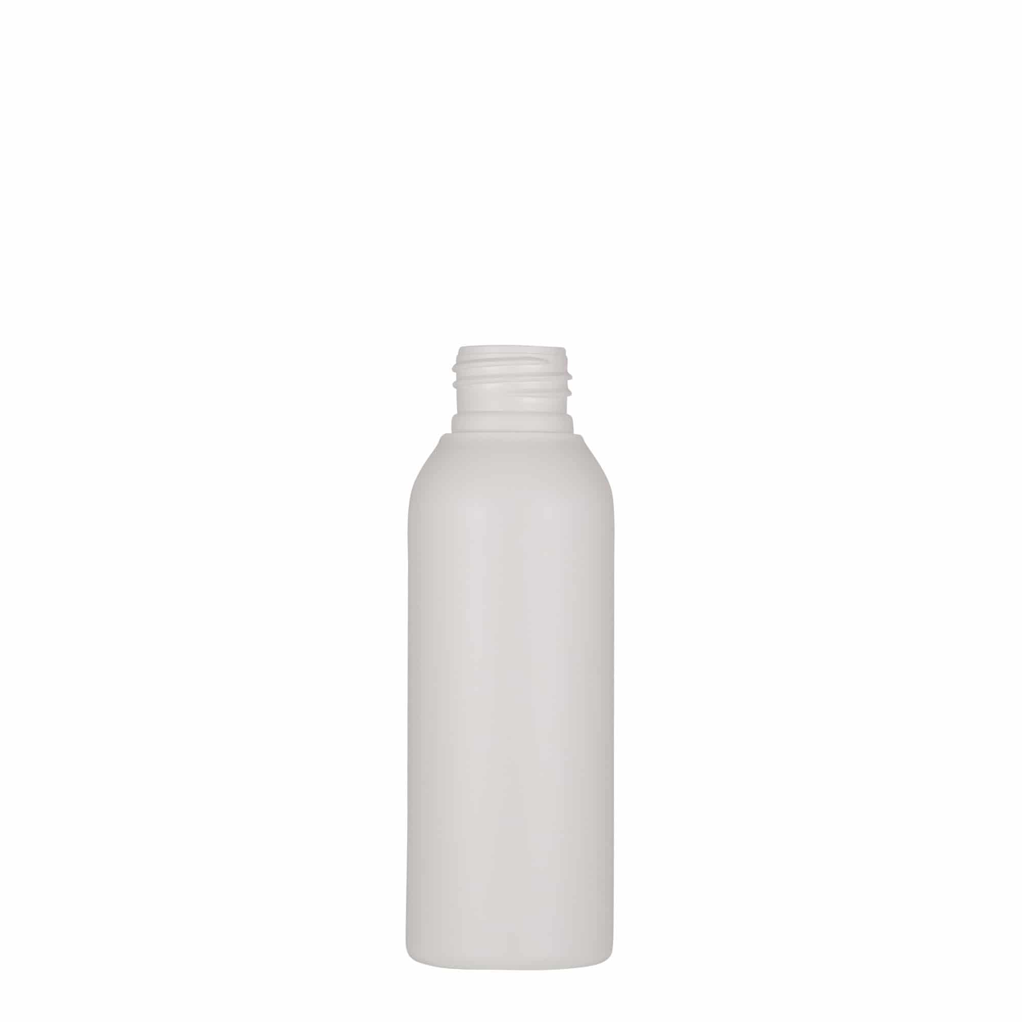 100 ml plastikinis buteliukas „Tuffy“, HDPE, baltas, kaklelis: 24/410