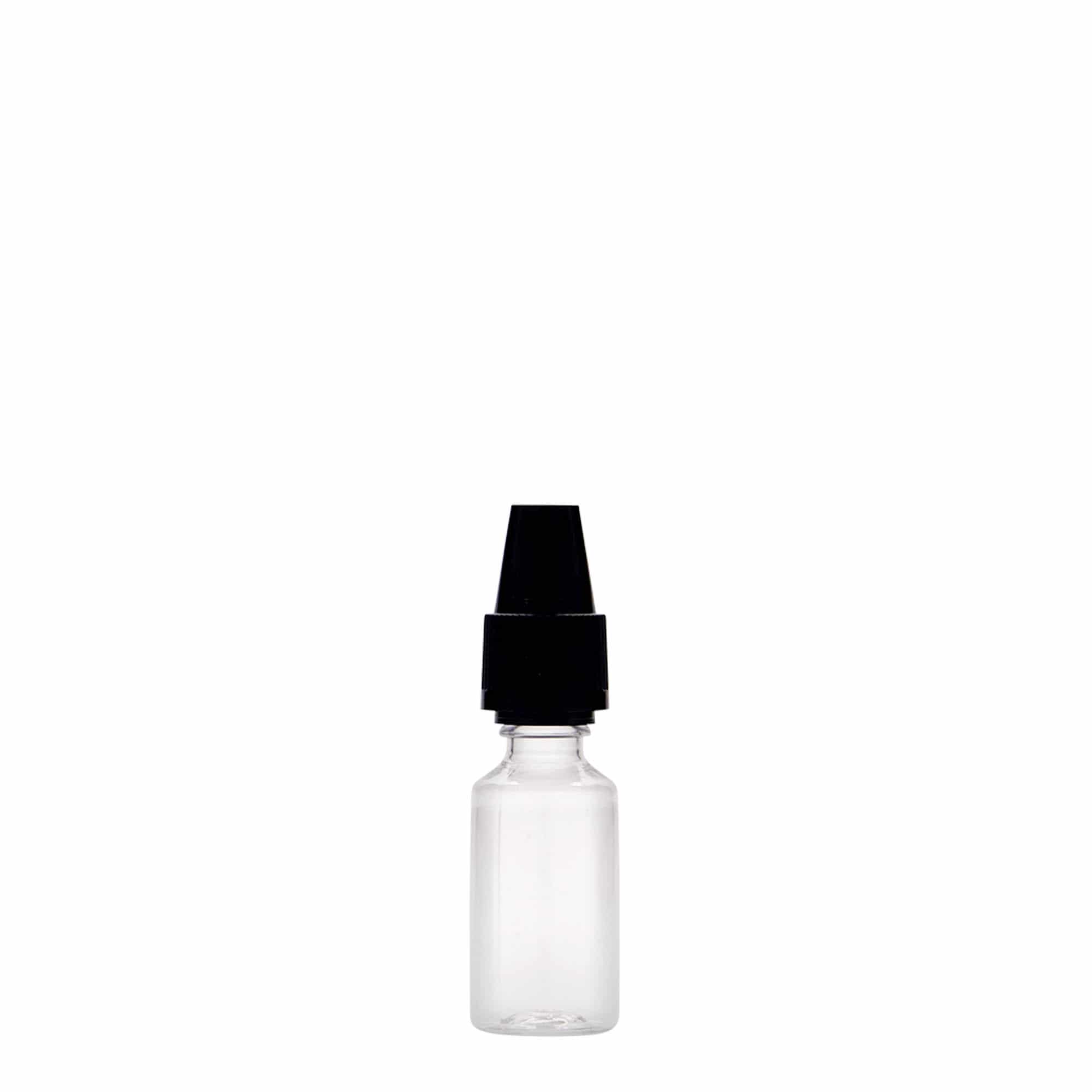 10 ml PET buteliukas „E-Liquid“ su kokybės ir vaikų apsauga, plastikas, anga: sraigtinis uždarymas