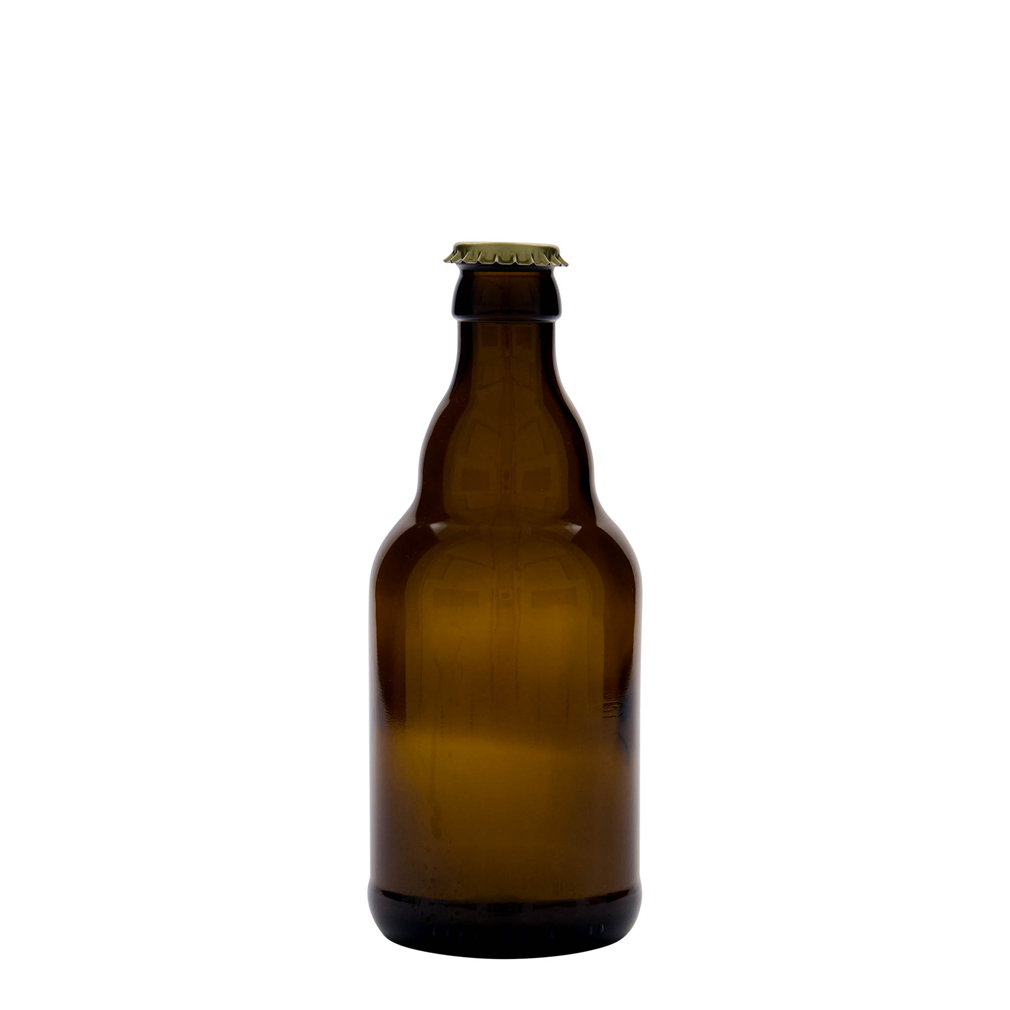 330 ml alaus butelis „Steinie“, stiklas, rudas, anga: kronkorkas 330 ml alaus butelis „Steinie“, stiklas, rudas, anga: kronkorkas
