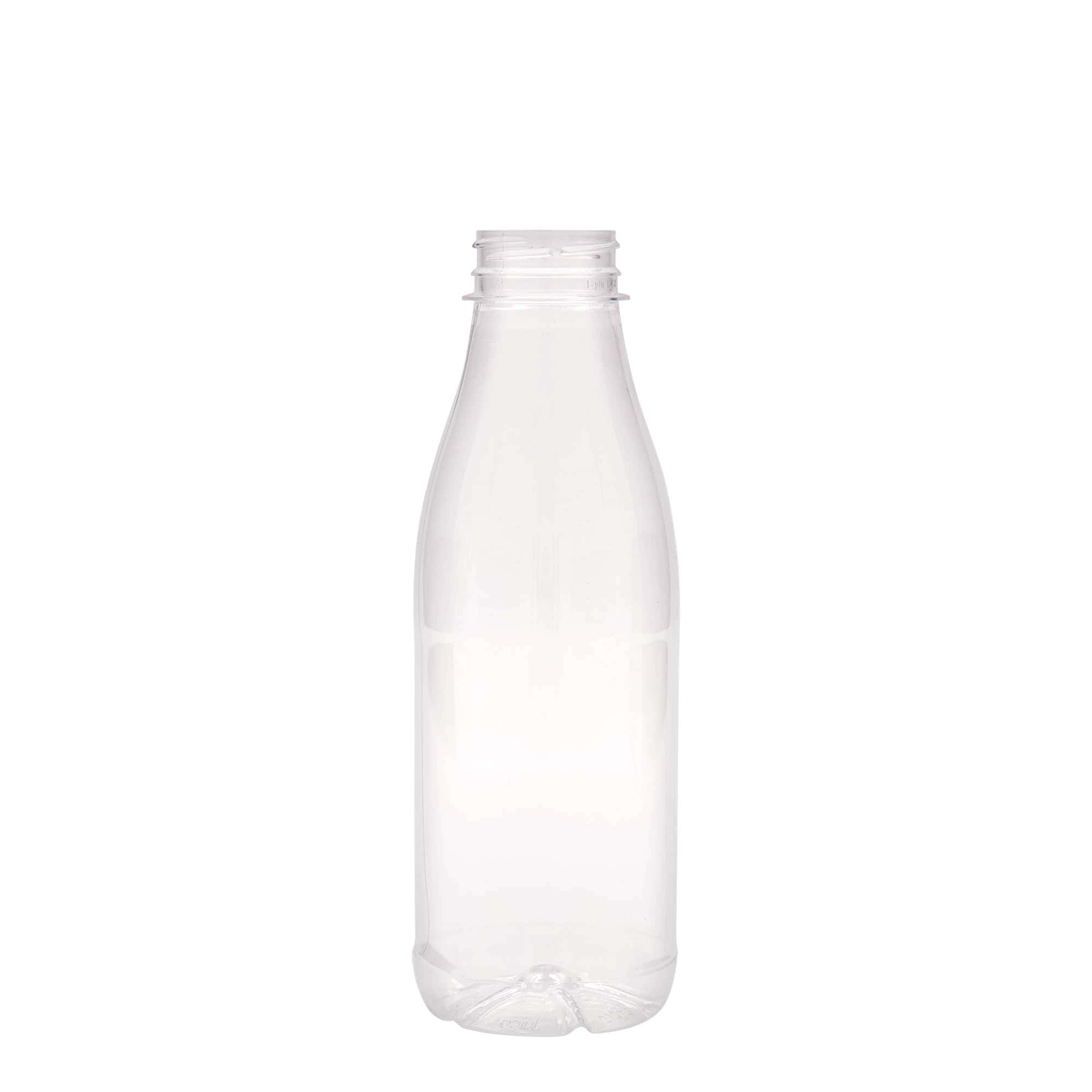 500 ml PET butelis „Pienas ir sultys“, plastikas, burnos skersmuo: 38 mm