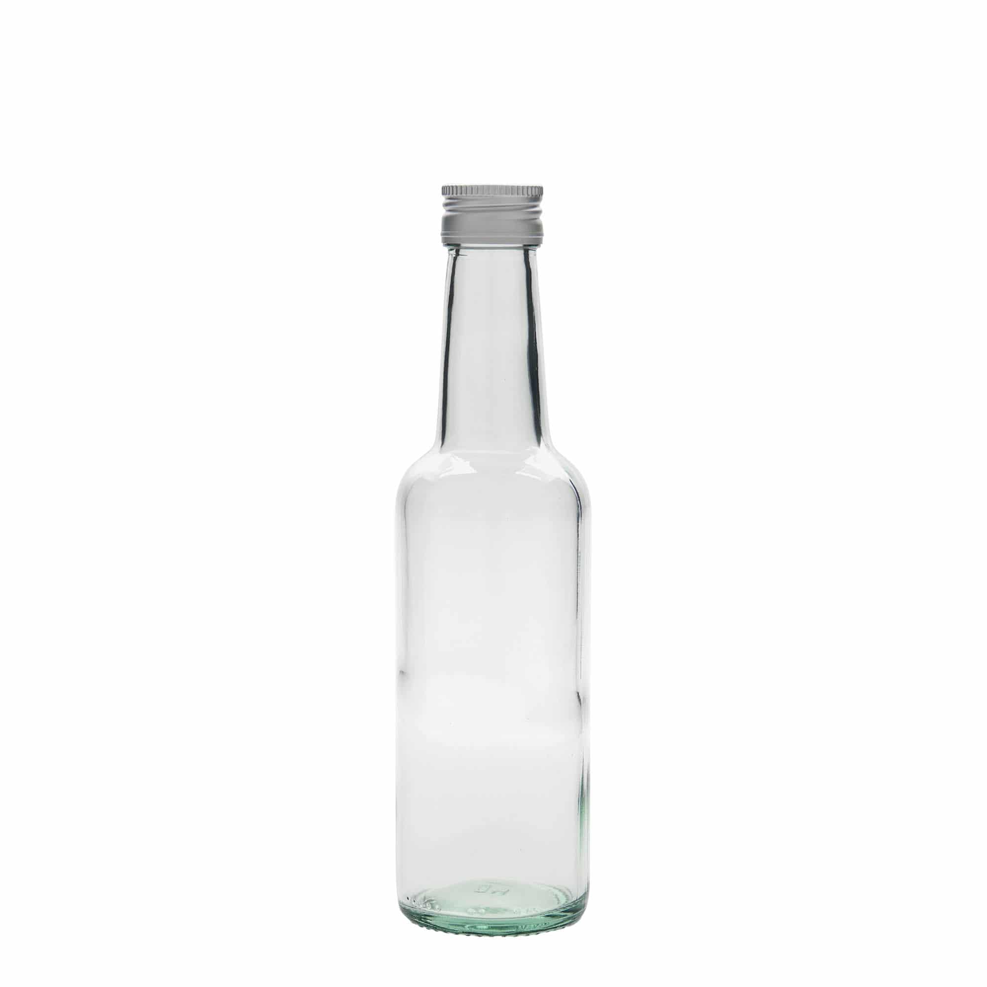 250 ml stiklinis butelis su tiesiu kakleliu, anga: PP 28