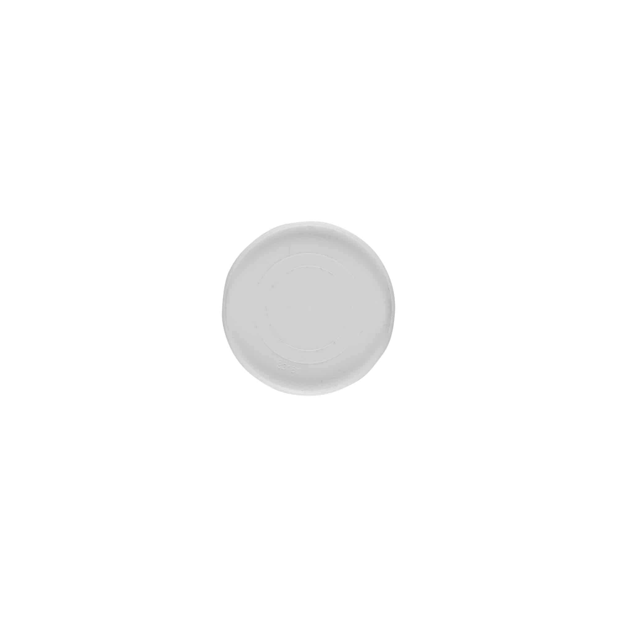 Uždengimo diskas 50 ml „Bianca“, PP plastikas, baltas