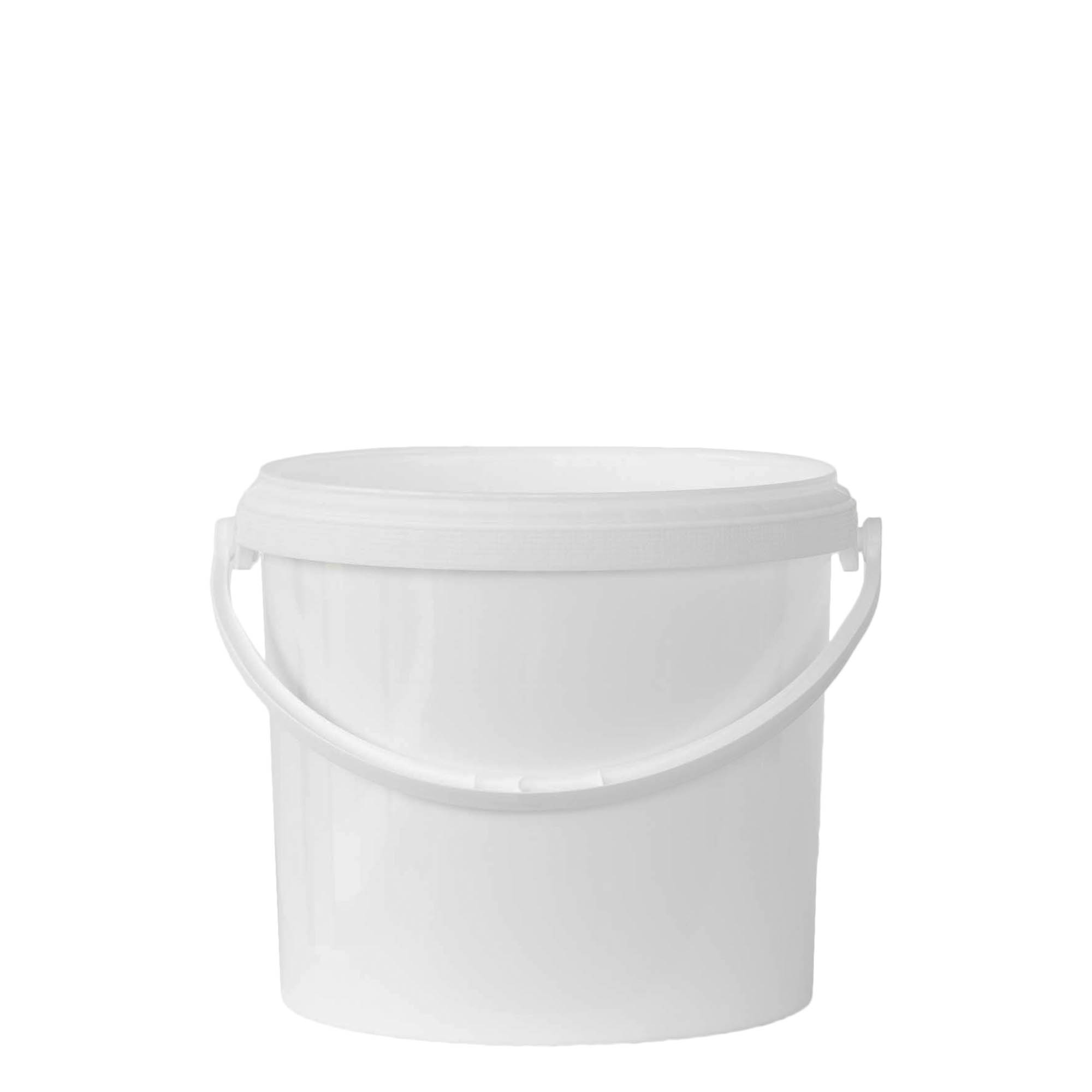 5 l kibiras, PP plastikas, baltas 5 l kibiras, PP plastikas, baltas
