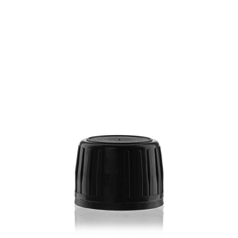 Varžtinis uždarymas, originalumas, PP plastikas, juodas, skersmeniui: DIN 28