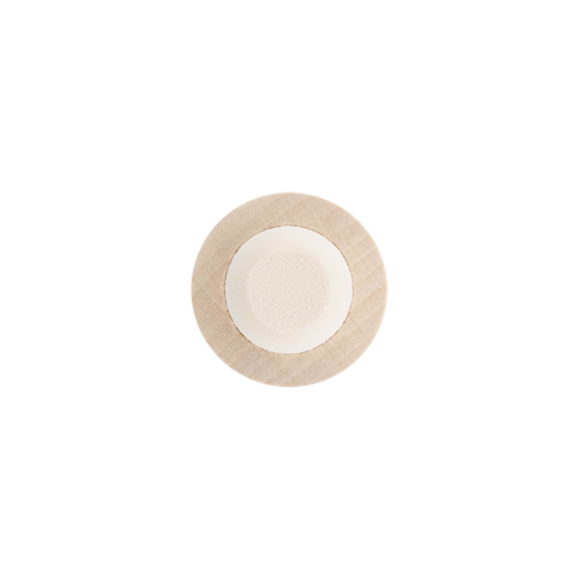 Rankenėlės kamštis 18 mm, mediena/plastikas, burnai: kamštis Rankenėlės kamštis 18 mm, mediena/plastikas, burnai: kamštis