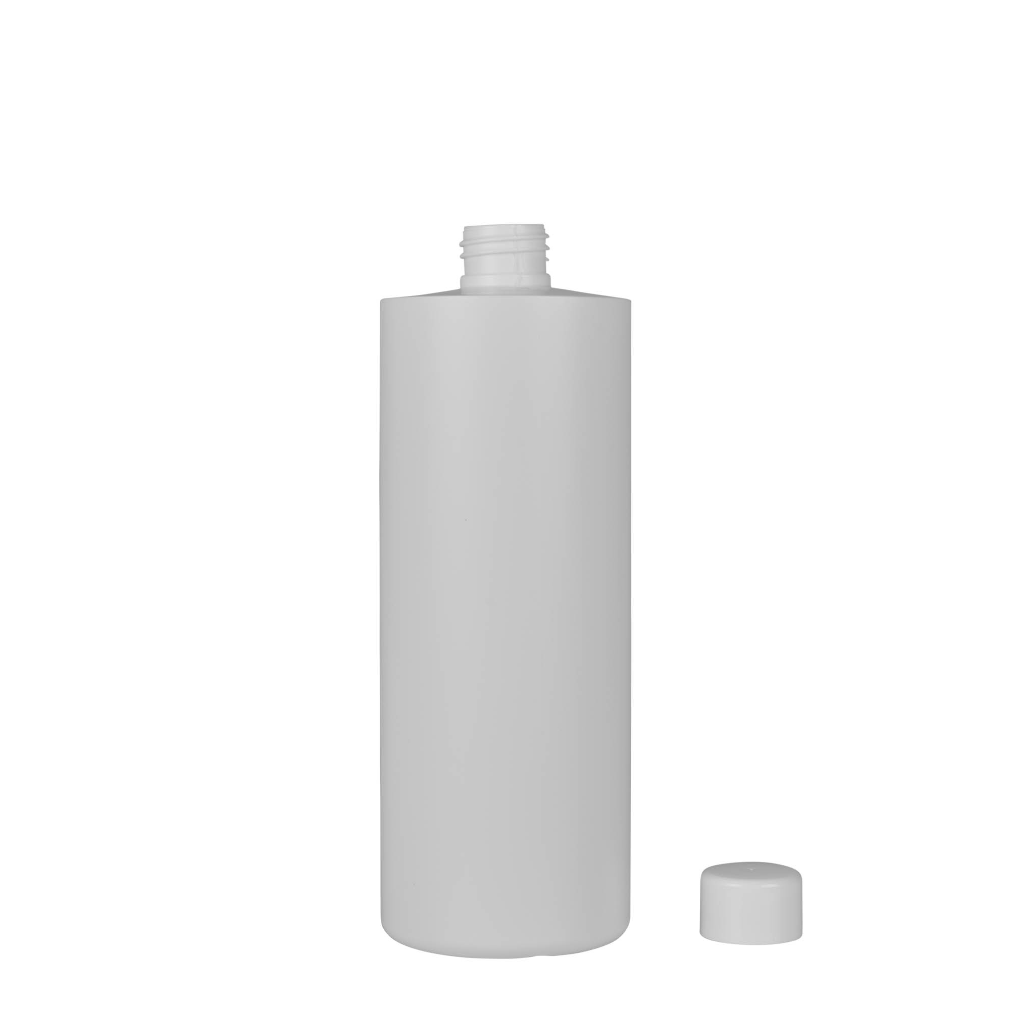 500 ml plastikinis buteliukas „Pipe“, žalias HDPE, baltas, angos dydis: 24/410 500 ml plastikinis buteliukas „Pipe“, žalias HDPE, baltas, angos dydis: 24/410
