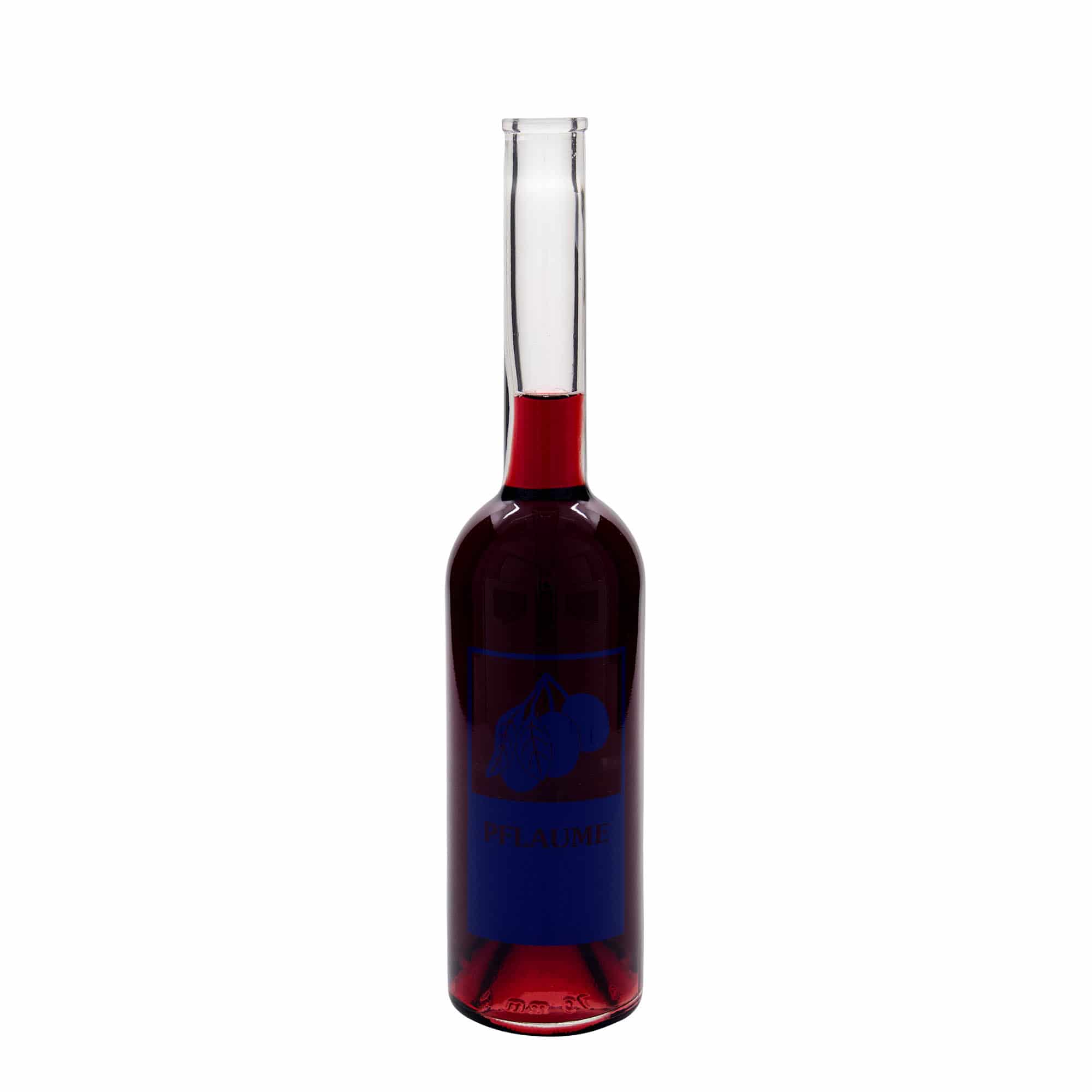 500 ml stiklinis butelis „Opera“, motyvas: slyva, kamštis: kamštis