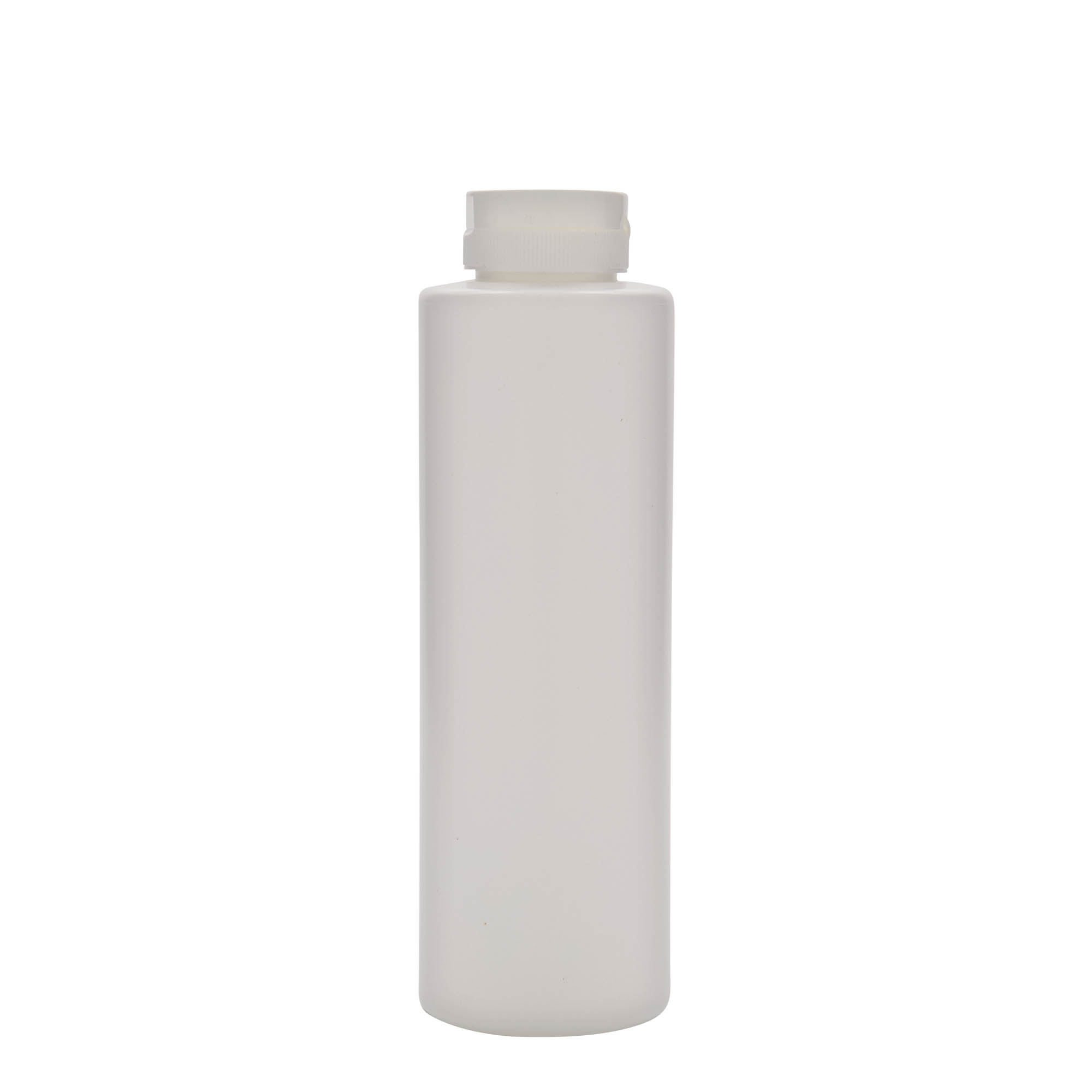 500 ml padažų butelis, LDPE plastikas, baltas, burna: 38/400 500 ml padažų butelis, LDPE plastikas, baltas, burna: 38/400