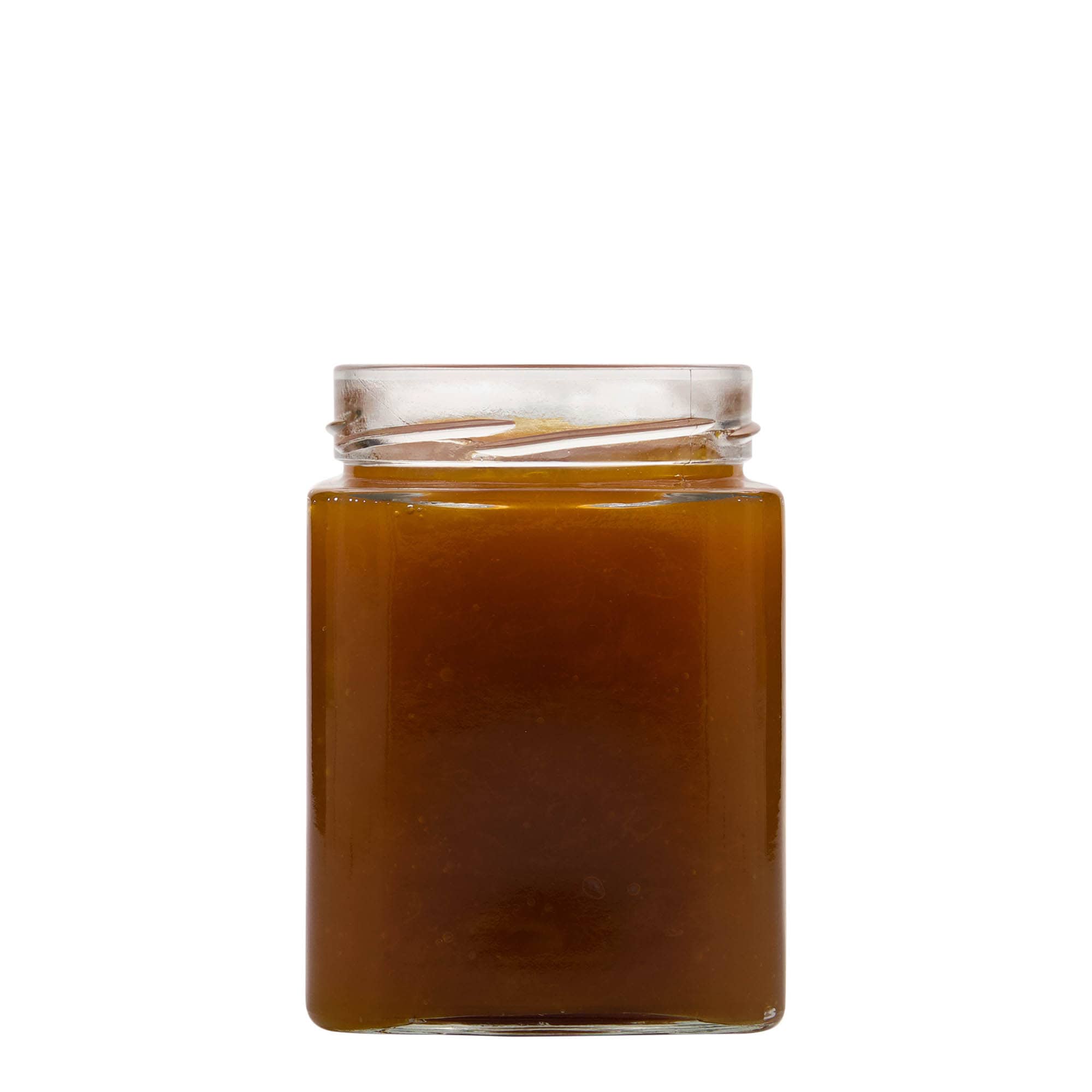580 ml keturkampis stiklainis „Ikarus“, anga: Deep-Twist-Off (DTO 82)