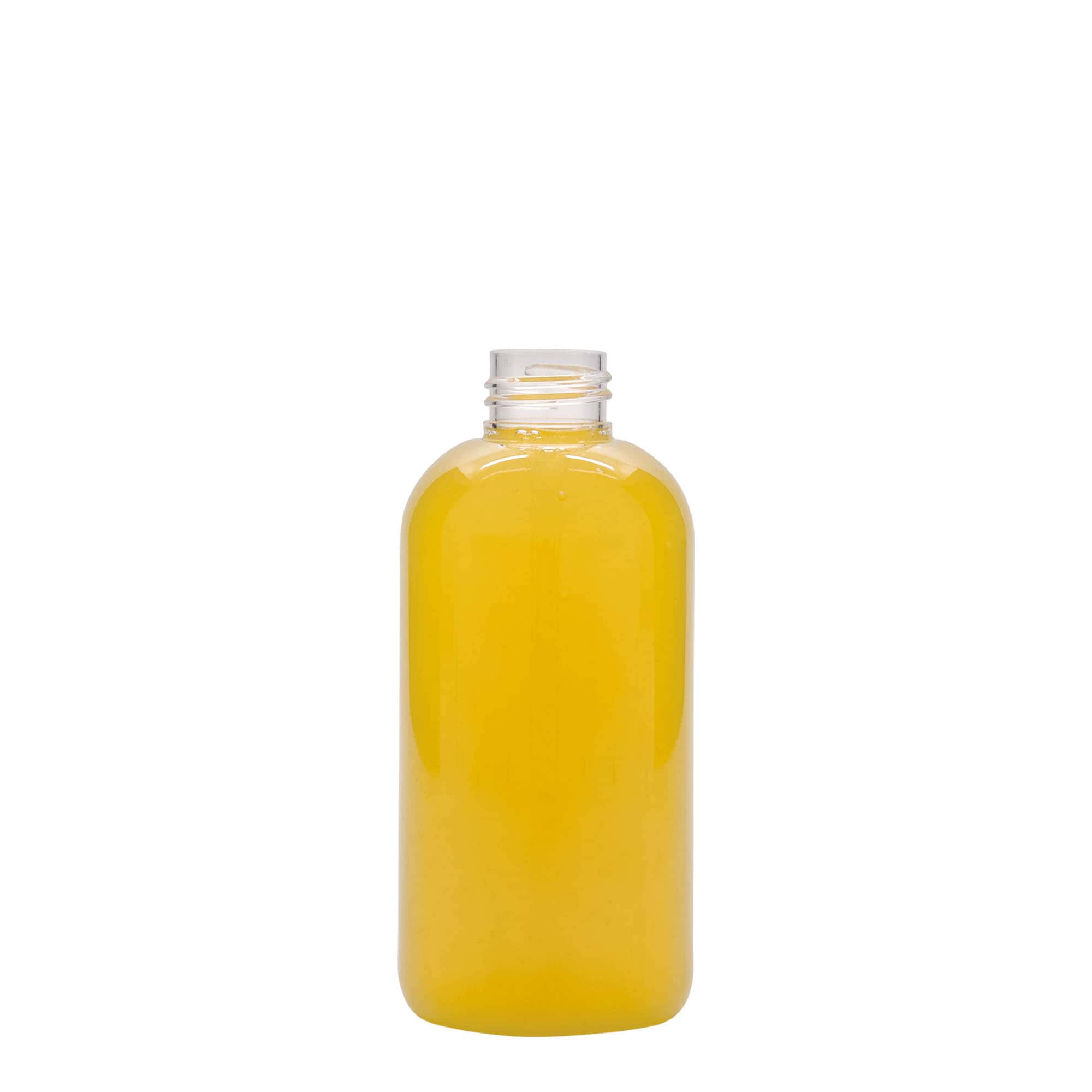 200 ml PET butelis „Boston“, plastikas, anga: 24/410