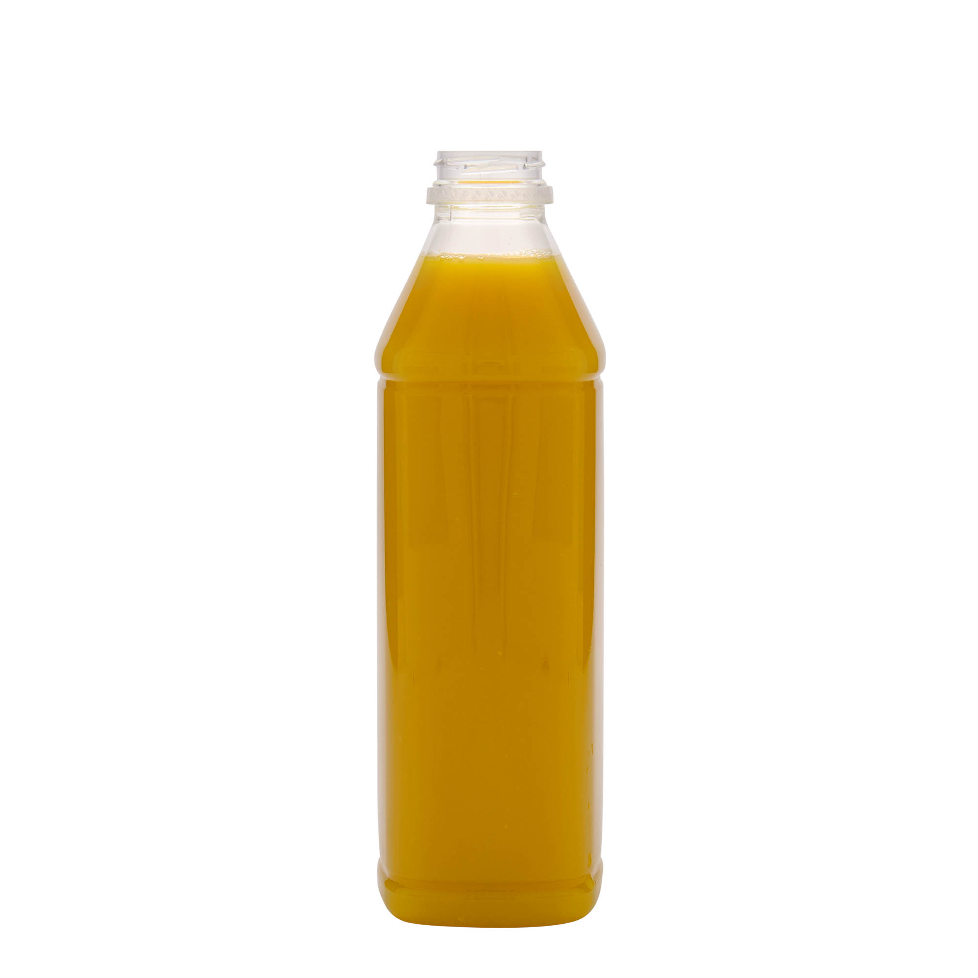 1.000 ml PET butelis „Milk and Juice Carré“, kvadratinis, plastikas, anga: 38 mm 1.000 ml PET butelis „Milk and Juice Carré“, kvadratinis, plastikas, anga: 38 mm