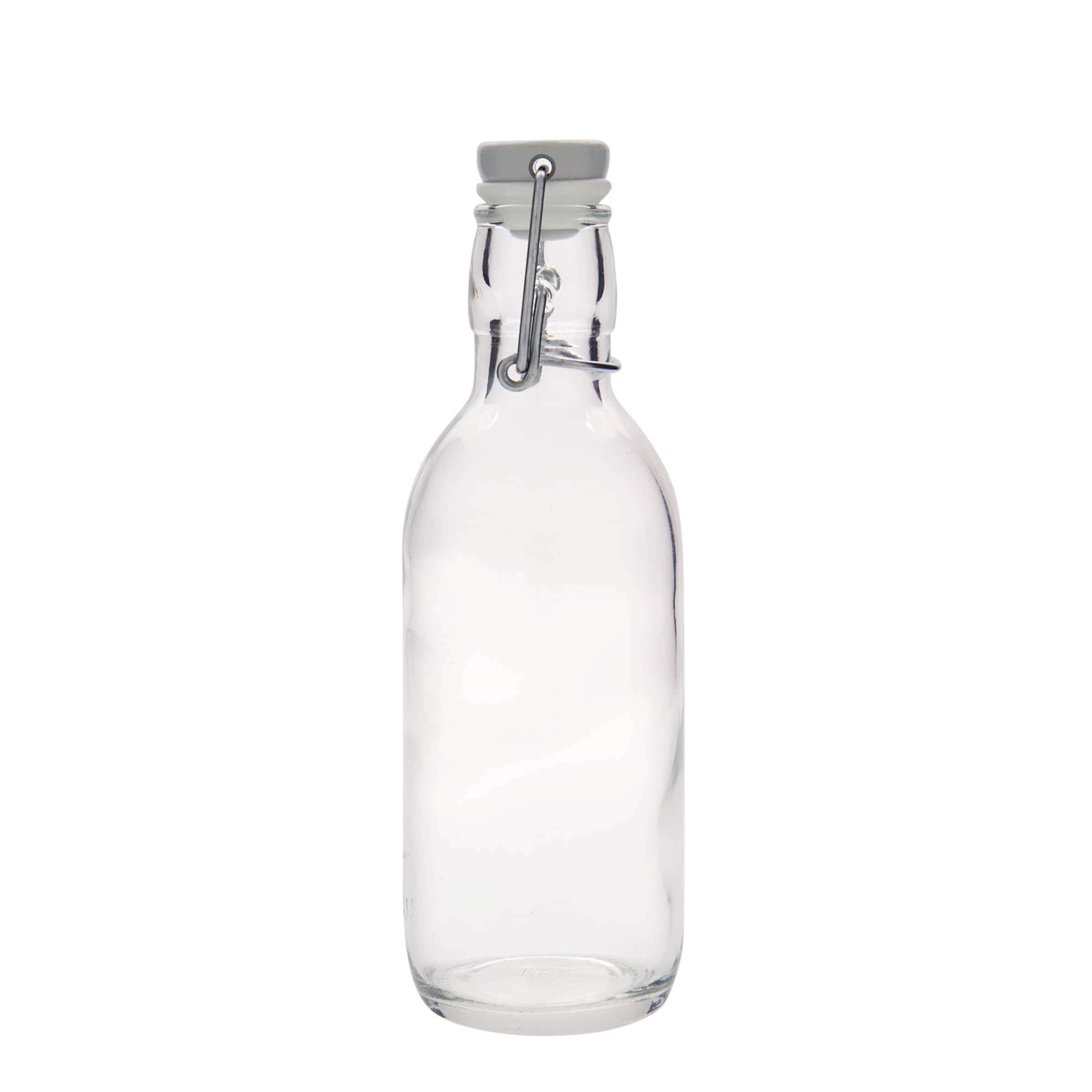 500 ml stiklinis butelis „Emilia“, anga: spaustukas su užraktu