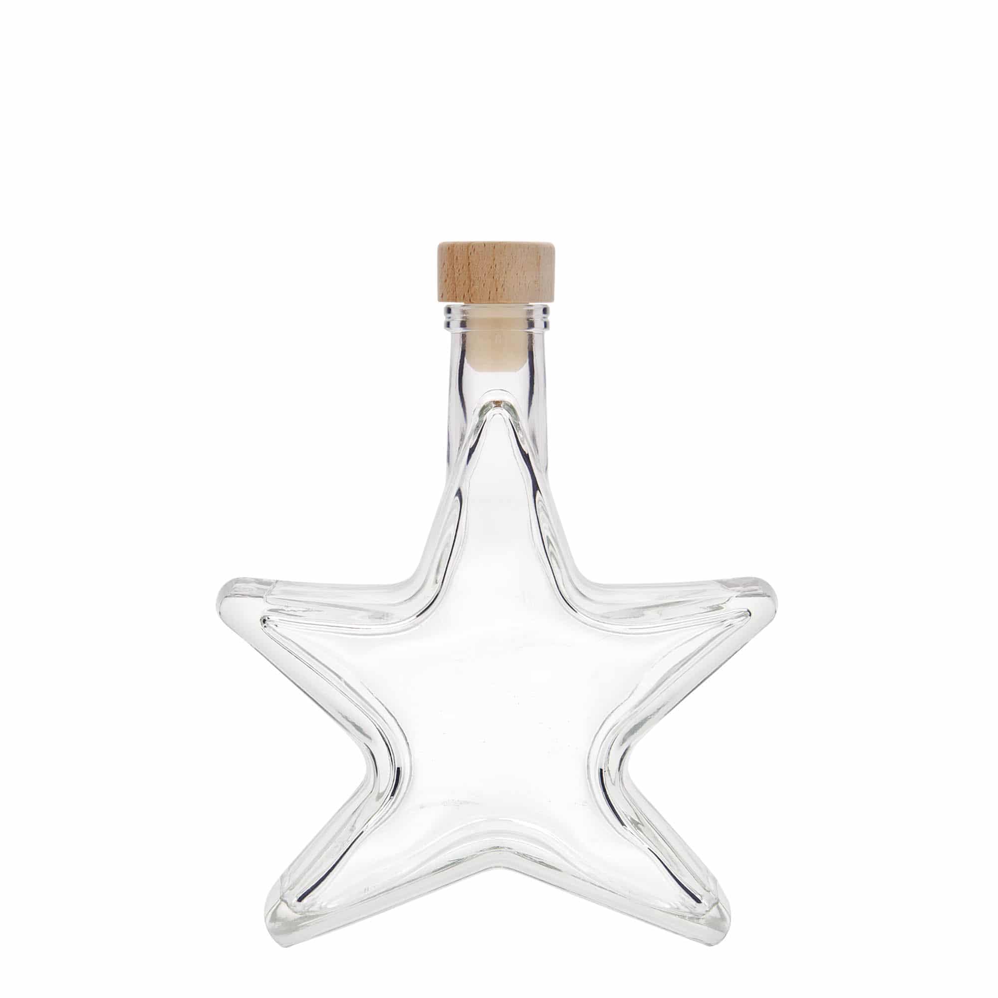 200 ml stiklinis buteliukas „Žvaigždė“, anga: kamštis