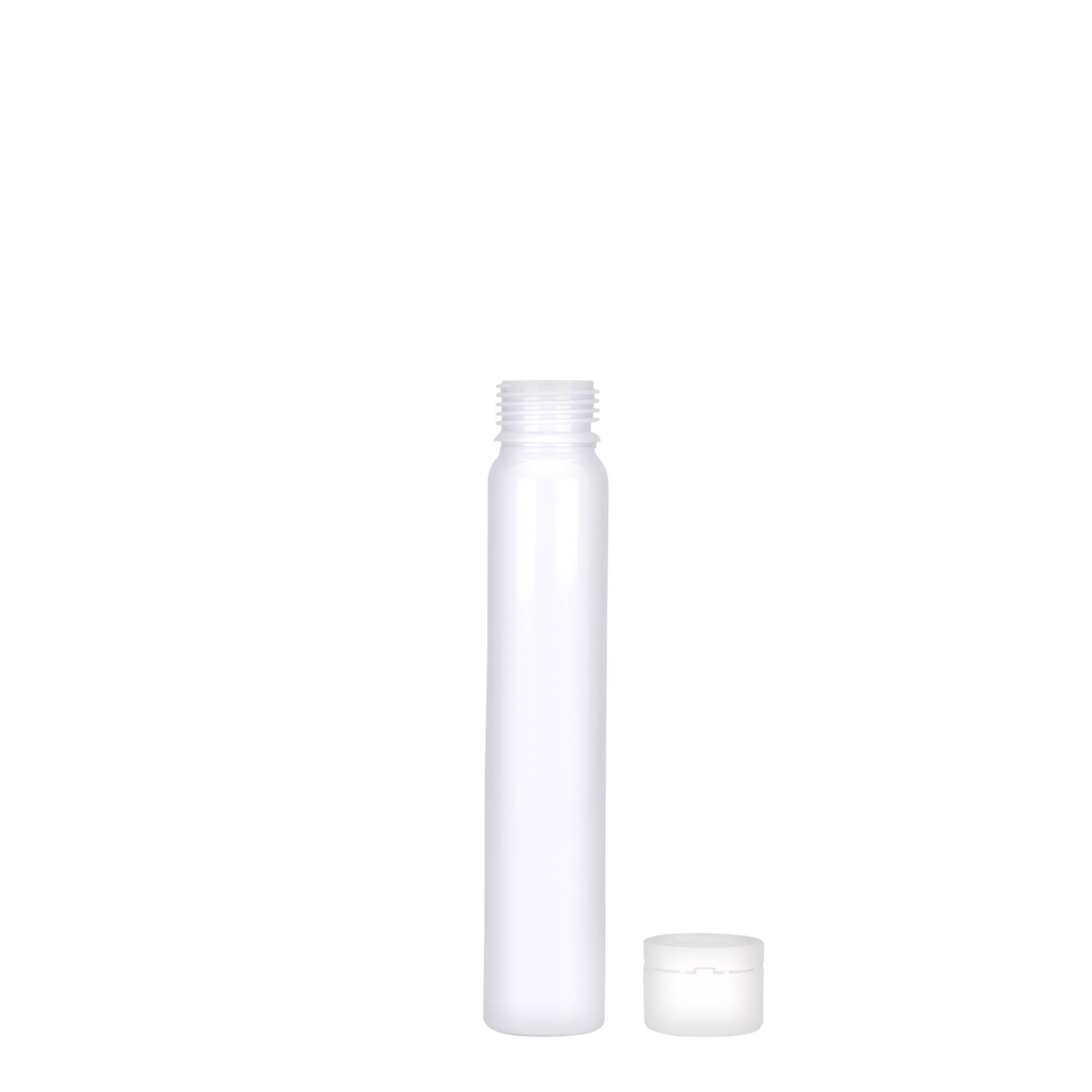 25 ml PET vamzdeliai, plastikas, balti, anga: srieginis uždarymas 25 ml PET vamzdeliai, plastikas, balti, anga: srieginis uždarymas