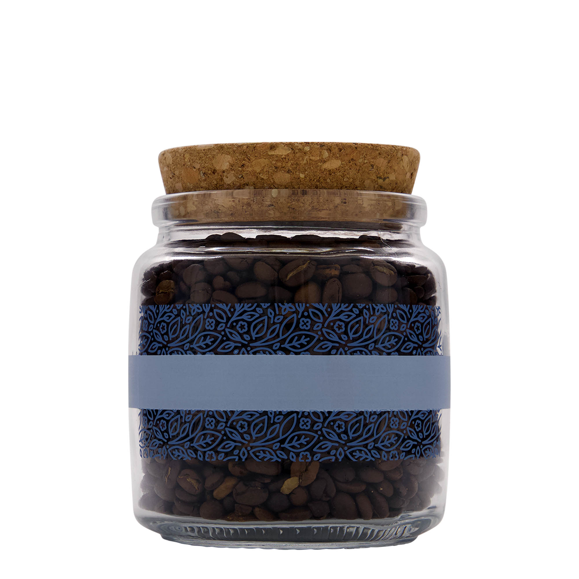 750 ml kamštinis stiklas „Giara“, motyvas: Naturalmente blu, burna: kamštis 750 ml kamštinis stiklas „Giara“, motyvas: Naturalmente blu, burna: kamštis