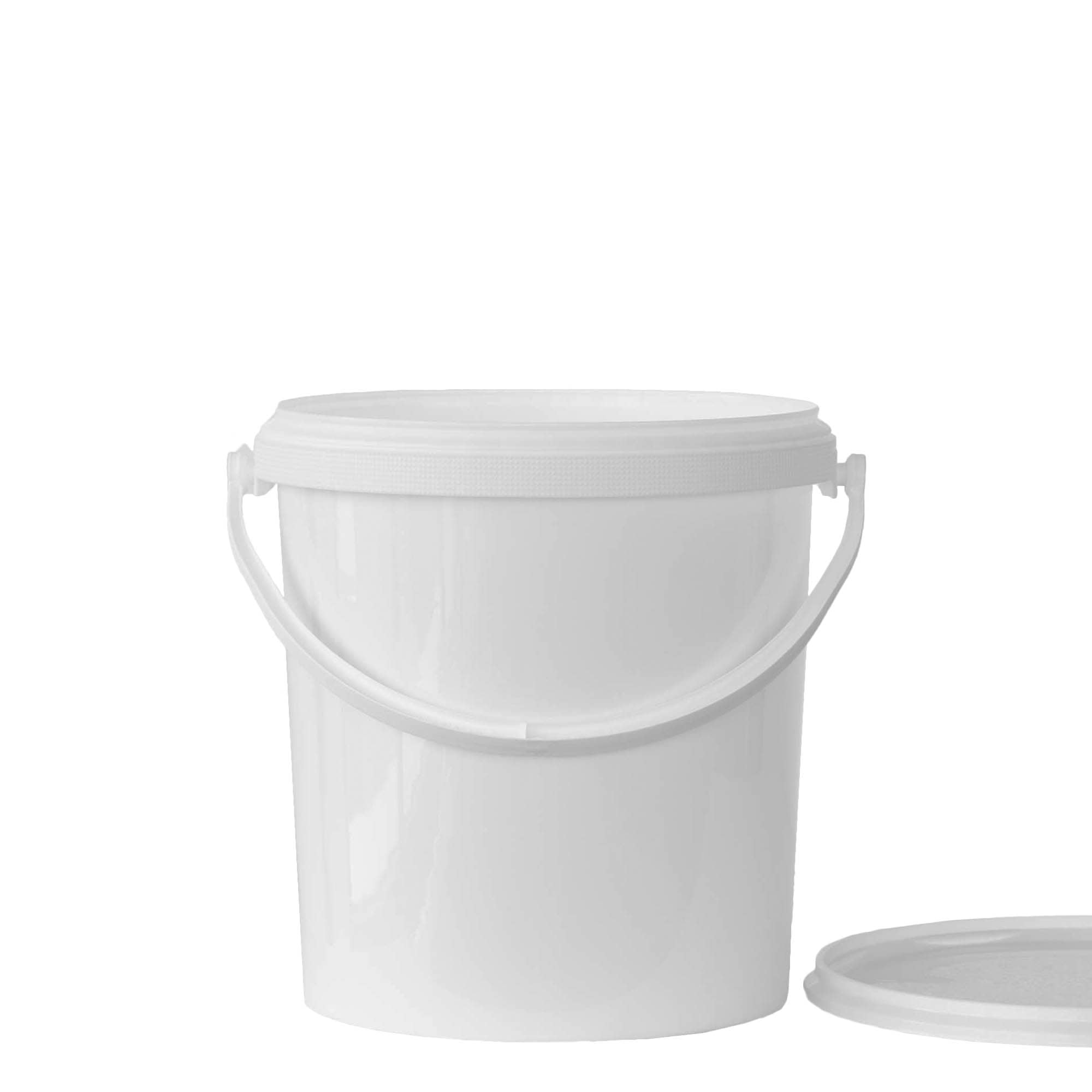 6 l kibiras, PP plastikas, baltas