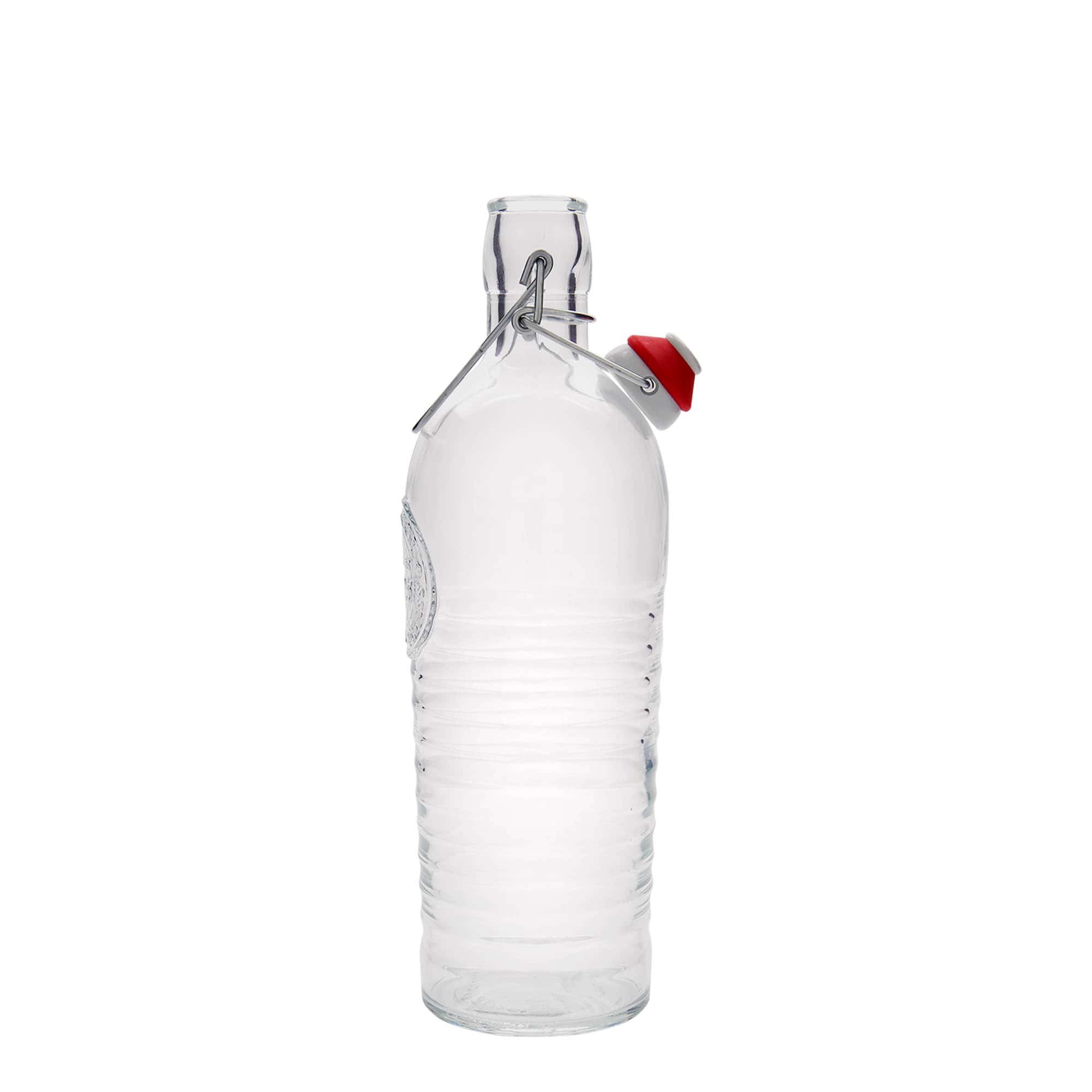 1.200 ml stiklinis butelis „Officina 1825“, anga: spaustukas su užraktu