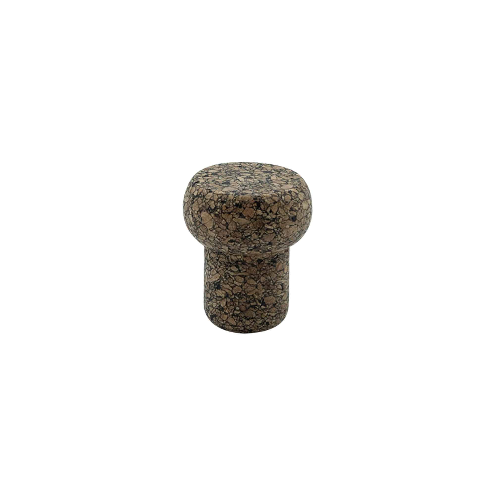 Rankenos kamštis „Barrel“ 19,5 mm, Corkcoal, skirta angai: kamštis