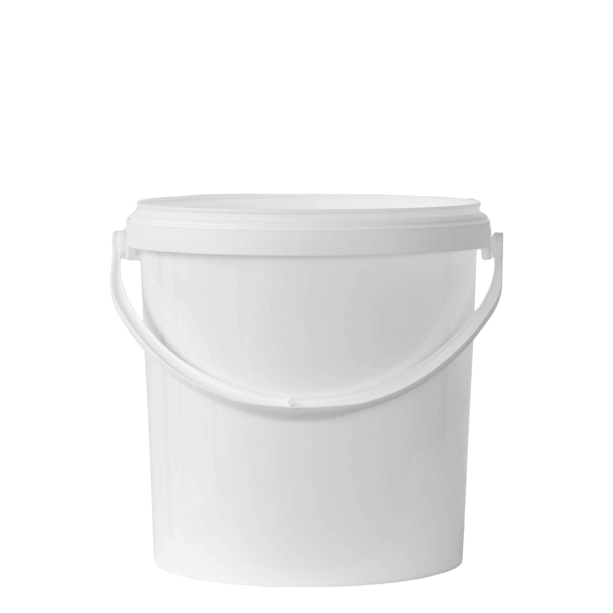10 l kibiras, PP plastikas, baltas 10 l kibiras, PP plastikas, baltas