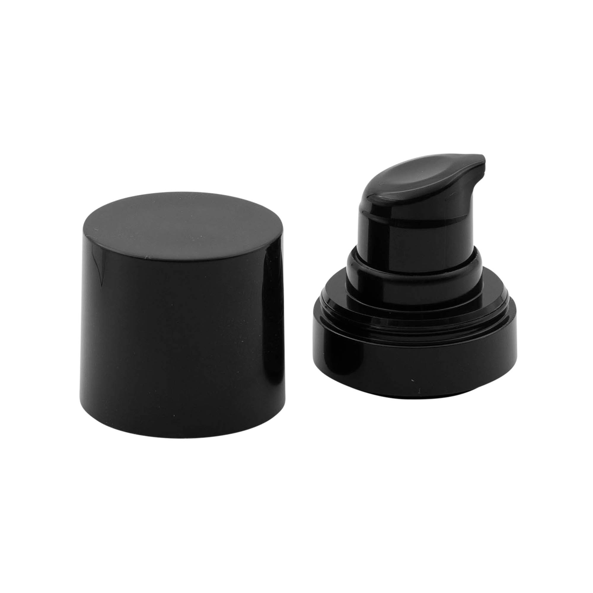 Beoriu dozatoriaus pompos galvutė „Micro“, PP plastikas, juoda